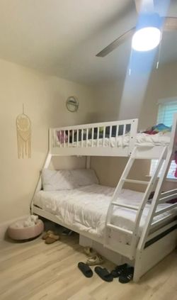White Bunk beds