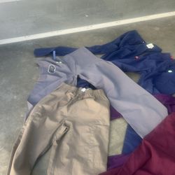 6 Scrub Pants Sz Small Dickies Cherokee Navy