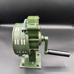Pilipane hand crank siren aluminum alloy 110dB loud alarm air raid tornado horn