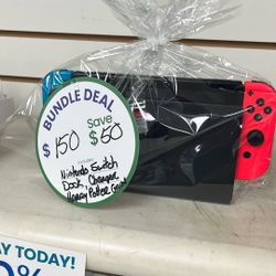 Nintendo Switch Bundle With Dock Charger And Harry Potter Game