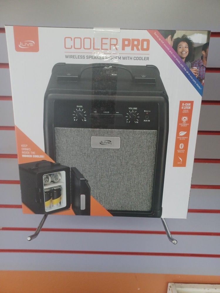 Cooler Pro Wireless Speaker System With Cooler