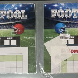 Two NEW Football Pool Poster Board just $3 for Both