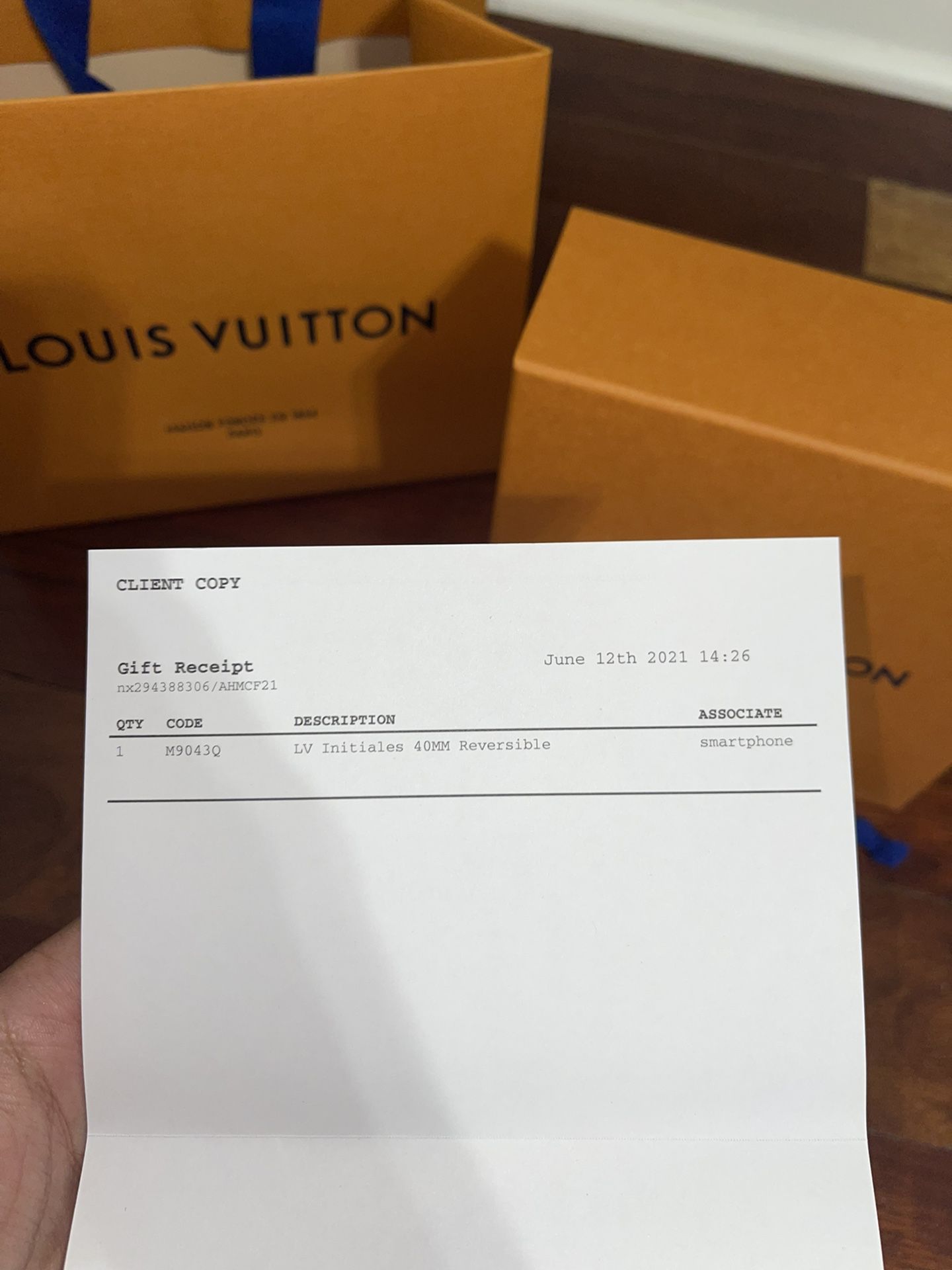 Louis Vuitton LV Initiales 40mm Reversible Belt, Yellow, 110