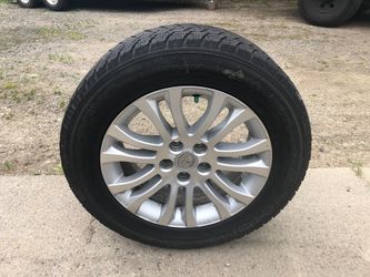 Aluminum wheels snow tires