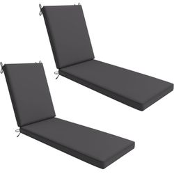 NEW 2 Outdoor Chaise Lounge Cushions