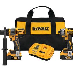 DEWALT, 20V MAX* Premium Cordless 2-Kit - Drill and Impact, Chuck Size 1/2 in, Drive Size 1/4 in, Tools Included (qty.) 2, Model# DCK2100P2