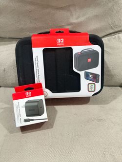 Nintendo Switch 2 Deluxe Case and AC Adapter Bundle