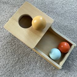 Montessori Wooden Toy For 6-12 Month Baby 3- Balls, Sorting And Stacking Colorful Learning Education Toy For Toddler Kid 1-2 Year Old, Preschool Devel