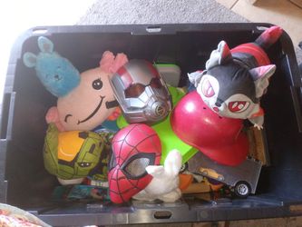 Bin full of toys