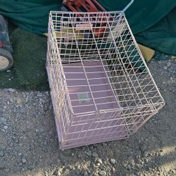 Small Dog Kennel 24 Inches Long By 19 Inches High And 17 Inches Wide Comes With Two Gates