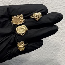 Gold Girl Rings Jewelry 