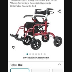 2 In 1 Rollator Walker