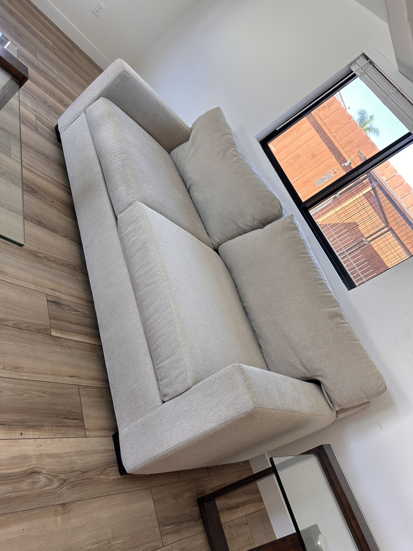 Solid Living Spaces Couch + Matching Loveseat Beige OBO