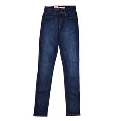 LEVI'S 721 High Rise Skinny Blue Jeans  Womens 25 