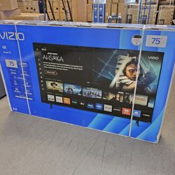 VIZIO 75 INCH UHD TV'S IN STOCK V4K75M0804 AIR PLAY CHROMECAST W/WARRANTY - PAYMENT PLANS