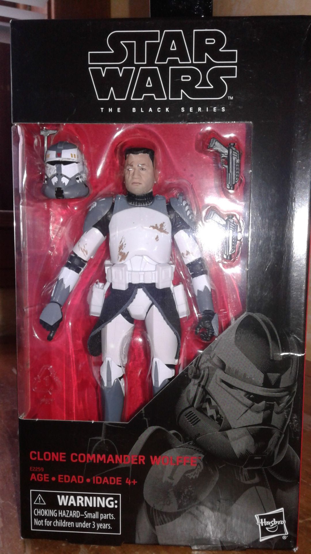 Star wars the black series clone commander wolffe collectible action figure.