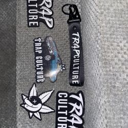 Trap Culture Keychain, Stickers, & 1 Patch