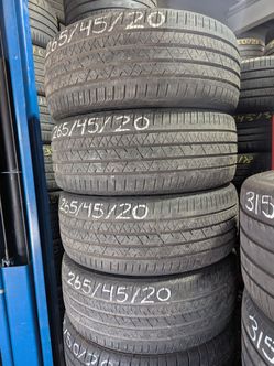265/45R20 CONTINENTAL SET OF 4 TIRES