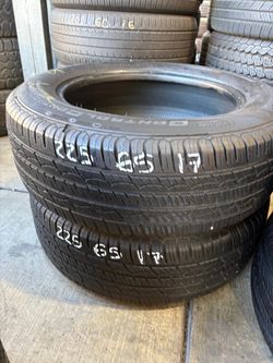 225/65r17 Two Continental Tires In Great Shape