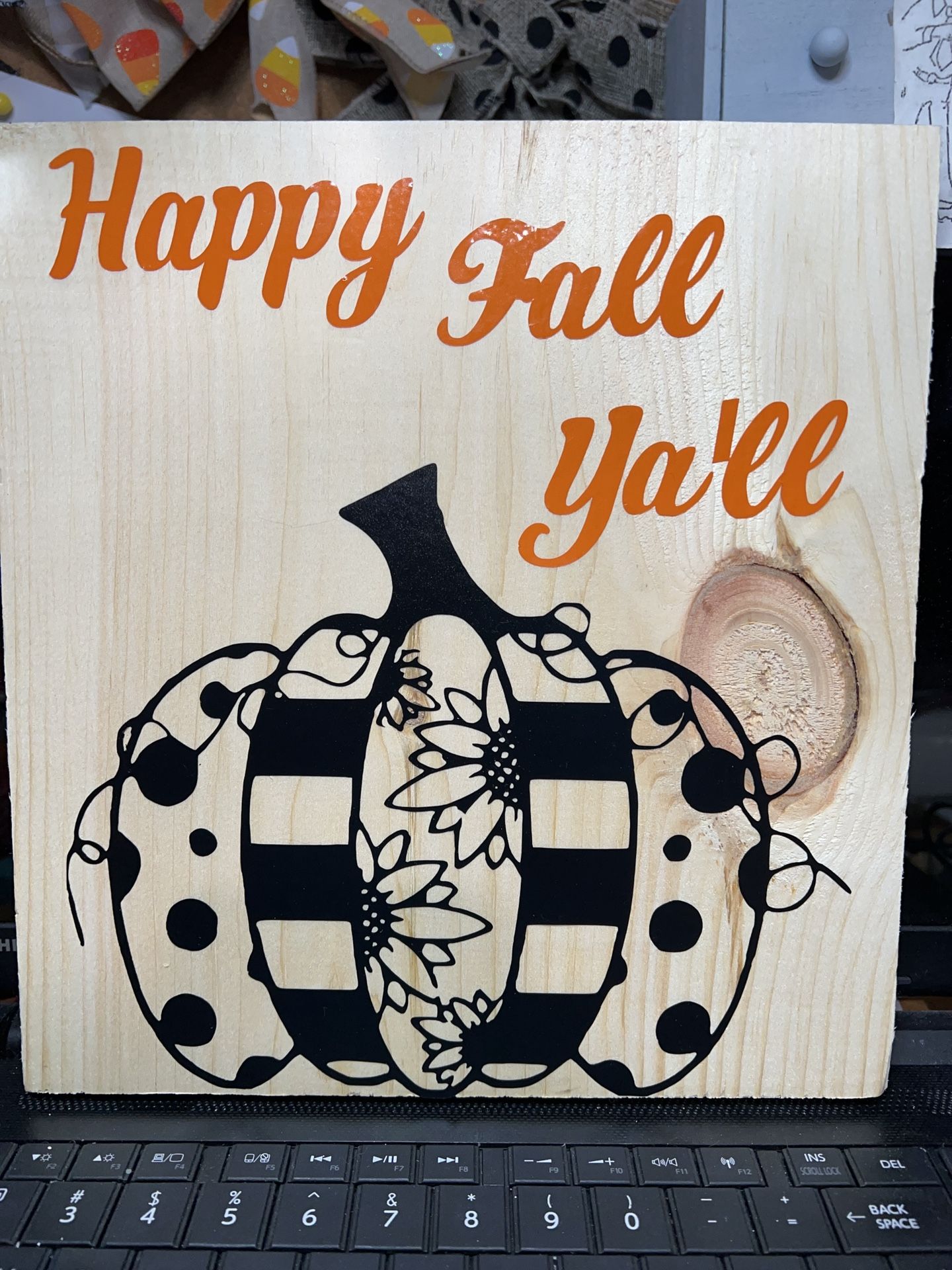 Fall thanksgiving sign