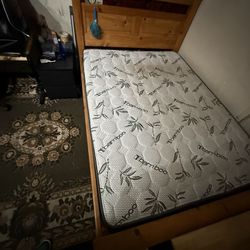 Queen Size Bed W/mattress 