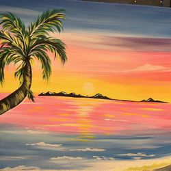 Sunset Beach (High Class Painting)