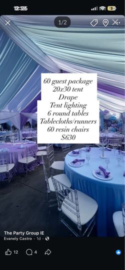 Tent with drape