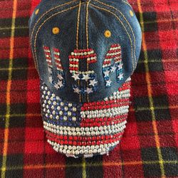 Patriotic Denim Baseball Cap 