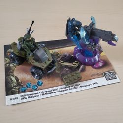 Halo Mega Bloks UNSC Mongoose 96849 w/figures And Instructions.