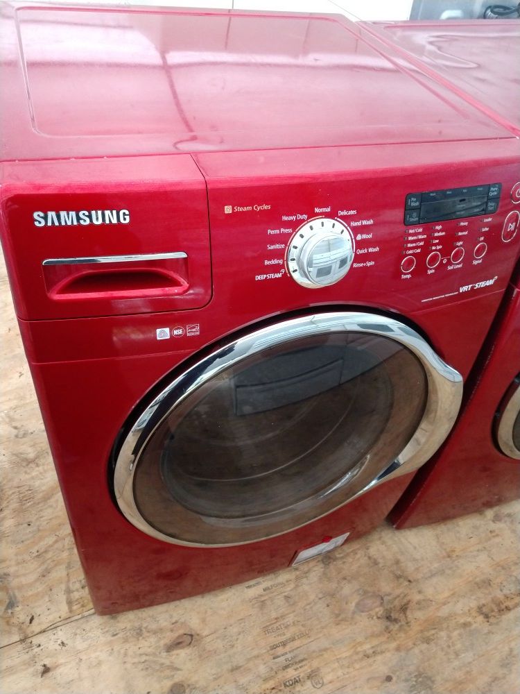 Samsung front load washer and dryer set everything works great 60 days warranty for Sale in