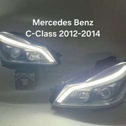 Mercedes Benz C-Class 2012-2014 Headlights 