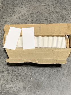 BOX OF NEW WHITE CERMERIC 6X3 TILES $35 OR BEST REASONABLE OFFER