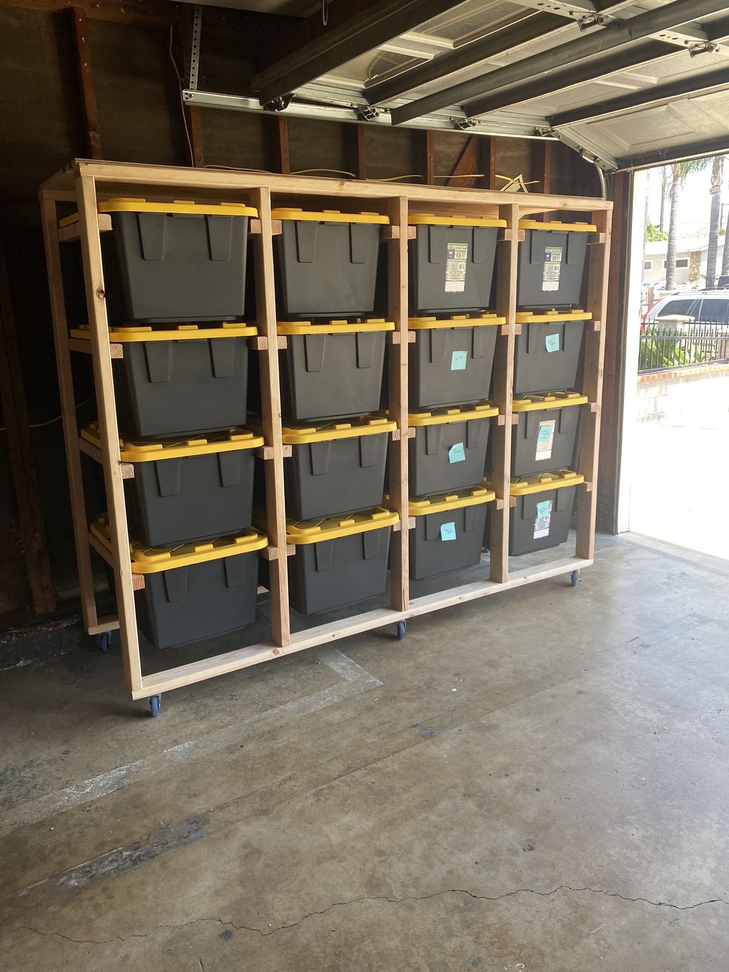Built To Order 27 Gallon Costco Tote Storage Shelving System