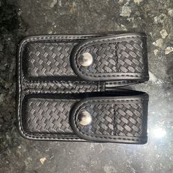 Bianchi Basket Weave Mag Pouch