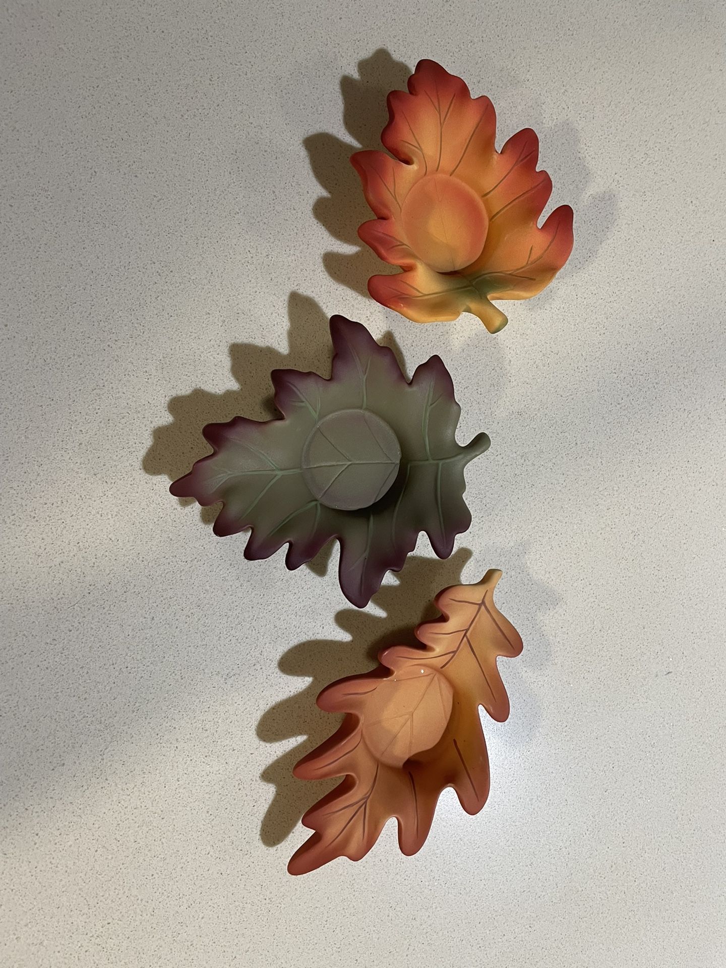 Fall Leaves Candle Holders -Decor