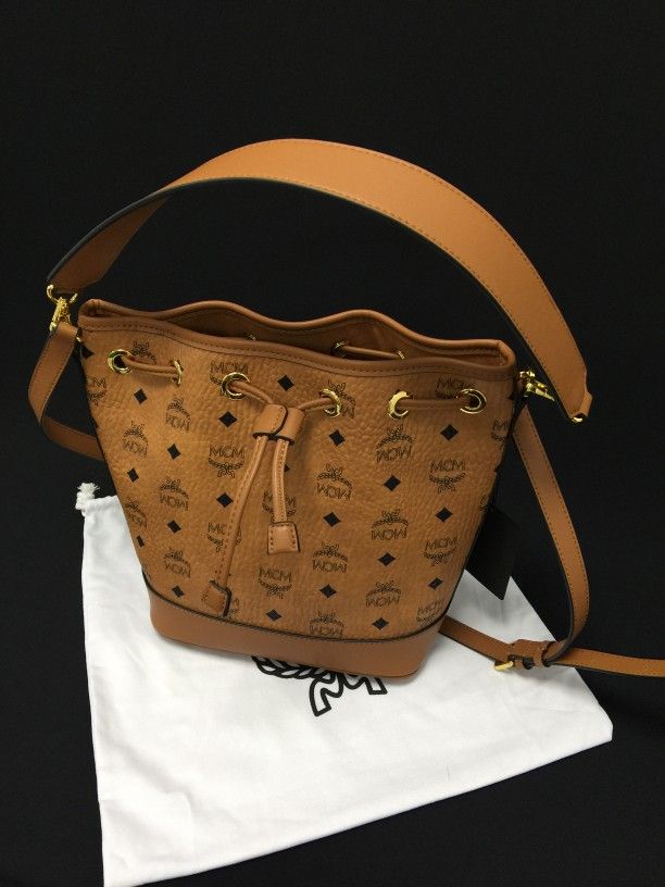 MCM Dessau Size Medium Drawstring Bag