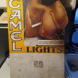 Antique Camel Lights Sign