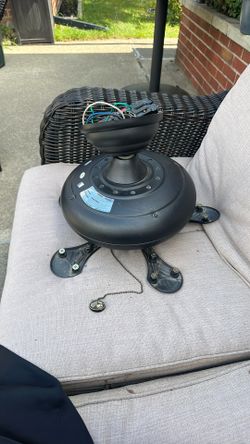 Hampton Bay Indoor  Black Ceiling Fan