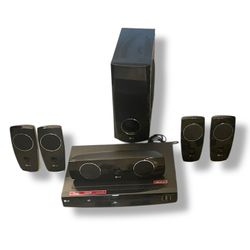 LG LHT854 DVD Receiver Home Surround Sound Theater System Stereo Tested. Working