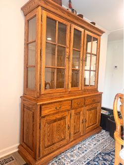 Vintage Oak Hutch