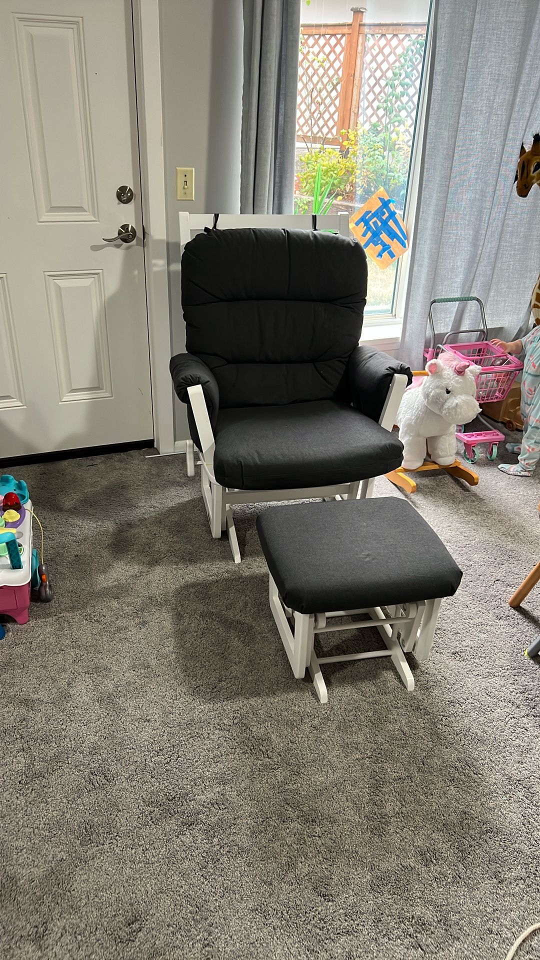 Dutailer Aspen Glider (Tall) And Ottoman