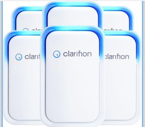 Clarifion - Air Ionizers for Home (6 Pack), Negative Ion Filtration System, Quiet Air Freshener for Bedroom, Office, Kitchen, Portable Air Filter Odor