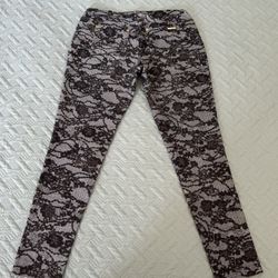 Michael Kors Lace Printed Skinny leggings Pants size M