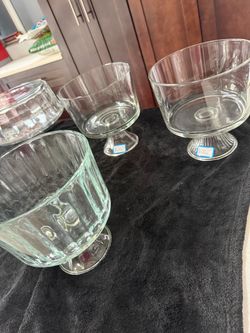 Parfait Trifle clear glass Bowls