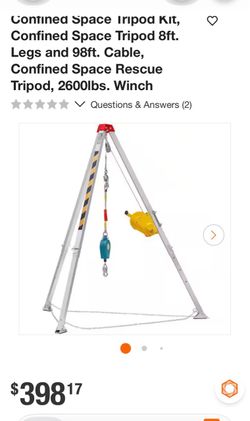 Confined Space Rescue Tripod Kit with Winch