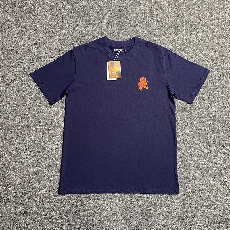 Carhartt Navy Blue Fun Little Man Print Short Sleeves