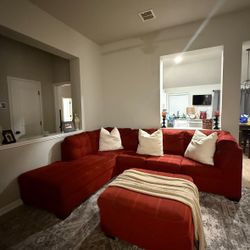 Red Sectional Couch