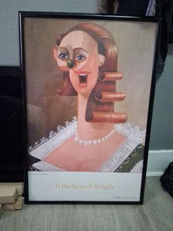 Rare George Condo "Il Barbiere di Siviglia" Met Opera Poster - MINT CONDITION