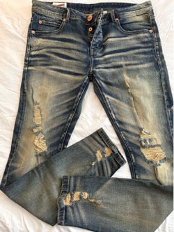 Men’s Distressed Stoner Jeans Stretch skinny