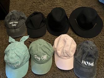 8 Hats for $10 One Size Fits All 